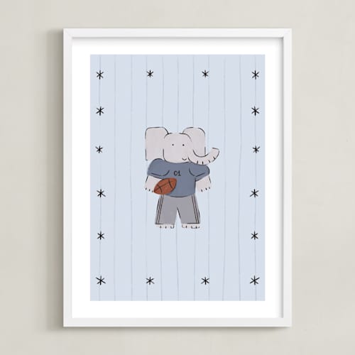 This is a stormy nursery wall art with standard by Zove Ahhh called little all-stars 1