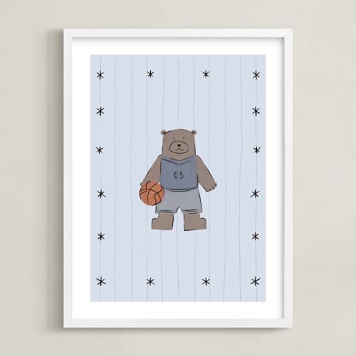This is a stormy nursery wall art with standard by Zove Ahhh called little all-stars 3