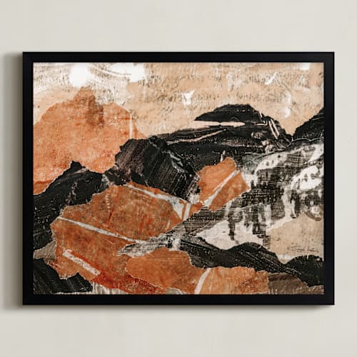 This is a papaya art with standard by Courtney Crane called on the rocks