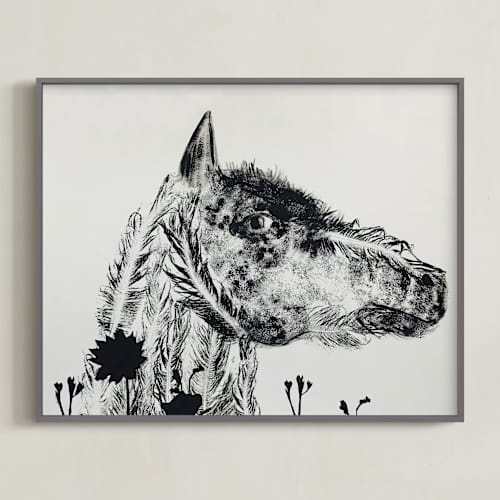 This is a ash art with standard by Holly Hudson called horse