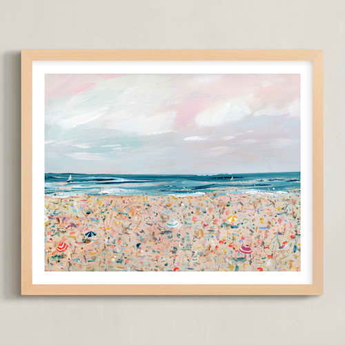 This is a sea kids wall art with standard by Lindsay Megahed called sea you at the beach