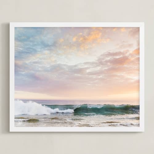 This is a sunset art with standard by Kamala Nahas called sorbet surf i