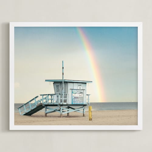 This is a sky blue art with standard by Shannon Howard called rainbow days
