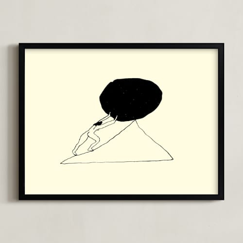 This is a parchment art with standard by Elliot Stokes called hard rock