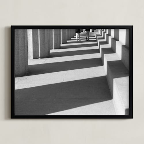 This is a black & white art with standard by Dawn Smith called light and shadows