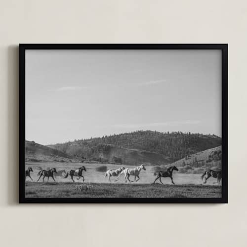 This is a western grey art with standard by Sara Hicks Malone called wild wild west ii