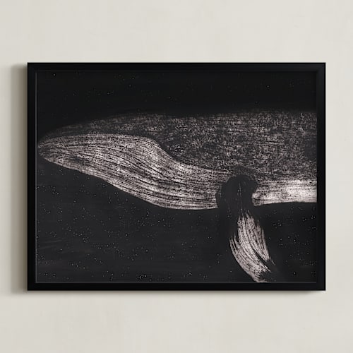 This is a deep sea art with standard by Sabrin Deirani called majestic humpback whale