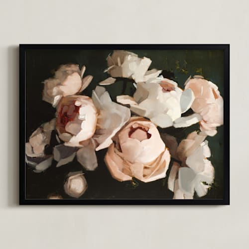 This is a blush art with standard by Rachel Nelson called popping peonies