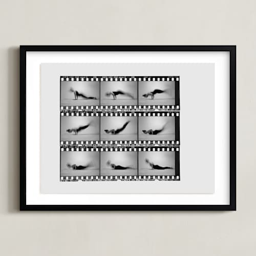 This is a vintage grey art with standard by Kelsey Mucci called the worm in motion