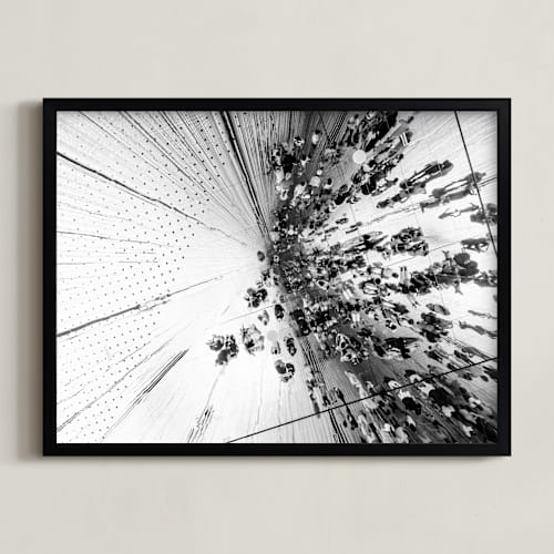 This is a black and white art with standard by LindseyErin called mirror