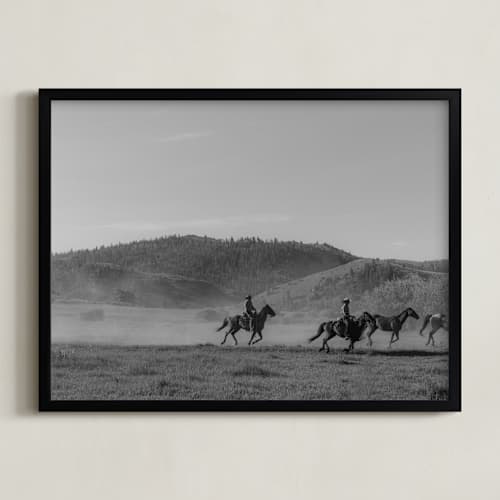 This is a western grey art with standard by Sara Hicks Malone called wild wild west i