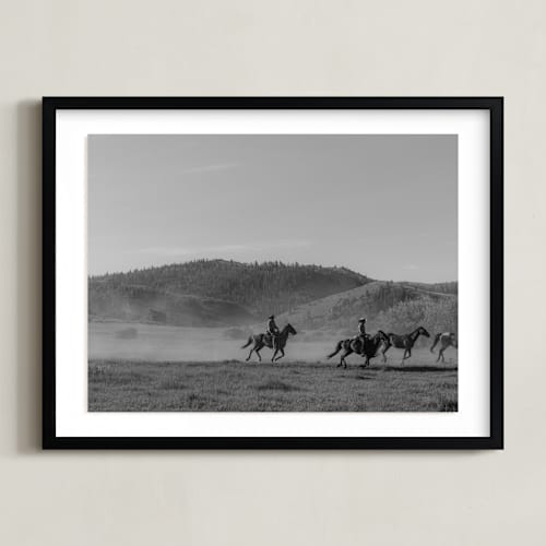 This is a western grey art with standard by Sara Hicks Malone called wild wild west i