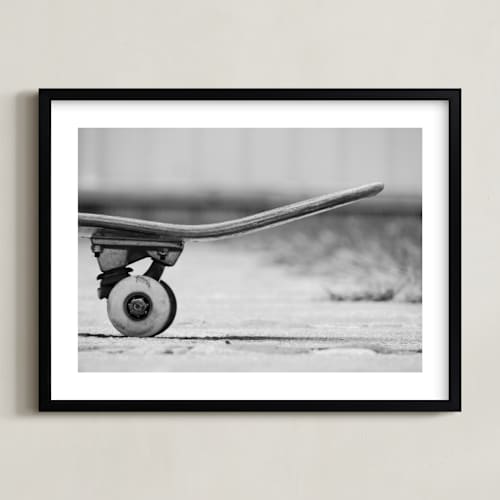 This is a black & white kids wall art with standard by Eliane Lamb called interval