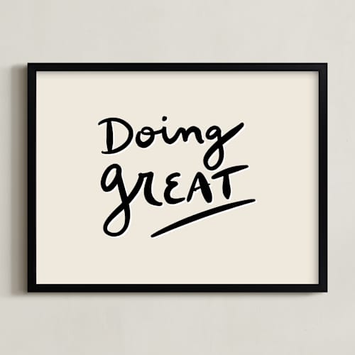 This is a off white art with standard by Erika Firm called doing great