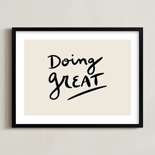 This is a off white art with standard by Erika Firm called doing great