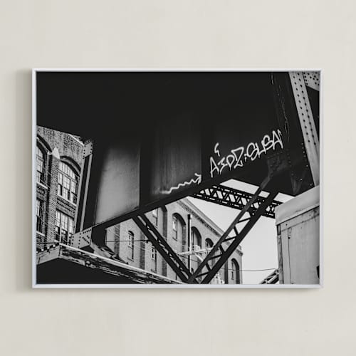 This is a iron art with standard by Curtis Newkirk called shockoe crossing