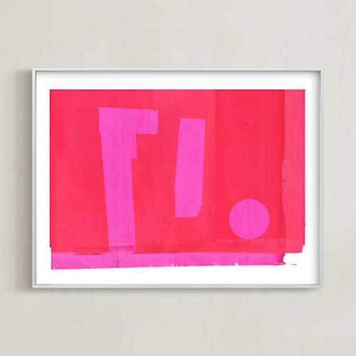 This is a vibrant red art with standard by Marta Crea called modern colors