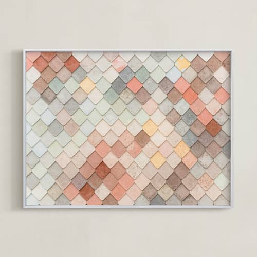 This is a salmon art with standard by Annie Montgomery called scales