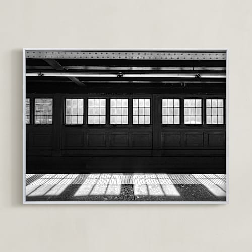 This is a nor black art with standard by Van Tsao called light at the end of tunnel #1