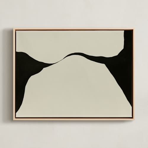 This is a obsidian soil art with standard by Tania Medeiros called echoes of form