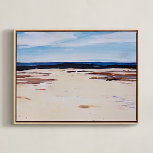 This is a beige and blue art with standard by Arohika Verma called blank slate