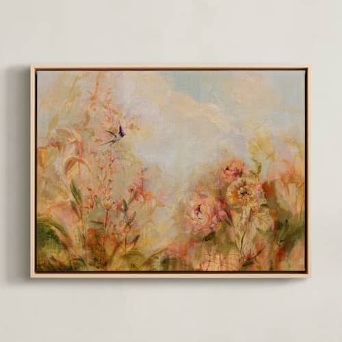This is a apricot lightfall art with standard by Melissa Fink called morning song
