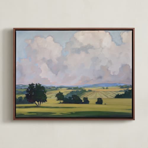This is a expansive art with standard by Stephanie Goos Johnson called where things settle