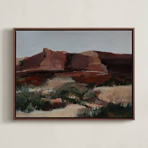 This is a desert rocks art with standard by Arohika Verma called canyon hues