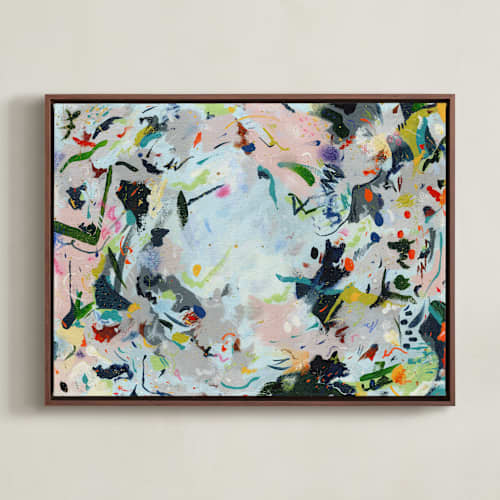 This is a periwinkle confetti art with standard by Allison Orszak called confetti chaos 1