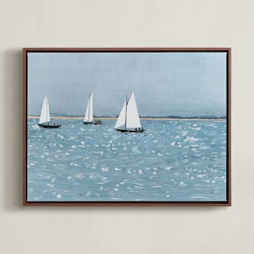 This is a lake art with standard by Anna Kasper called sailing club