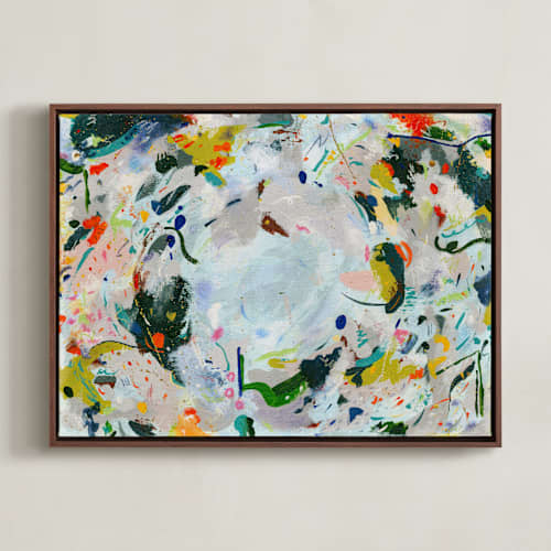 This is a periwinkle confetti art with standard by Allison Orszak called confetti chaos 2