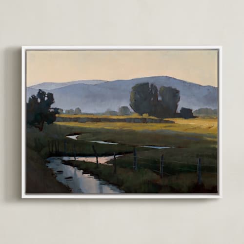 This is a meadow green art with standard by Rachel Nelson called peekaboo stream