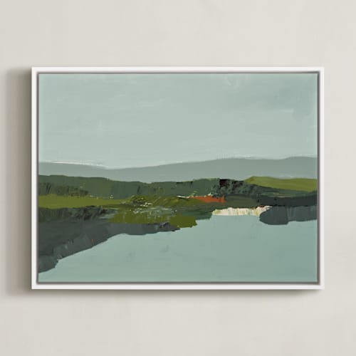 This is a slate art with standard by Caryn Owen called winter mist