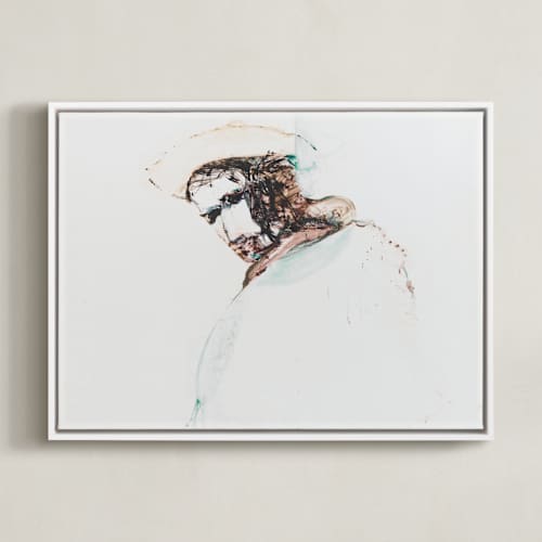 This is a bark art with standard by Ramnik Velji called painting of a man