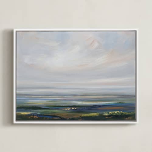 This is a rust art with standard by Nicole Walsh called breathing space