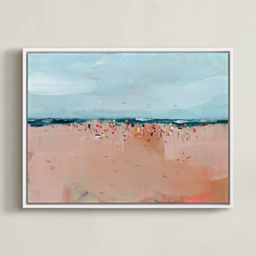 This is a sea art with standard by Lindsay Megahed called busy beach