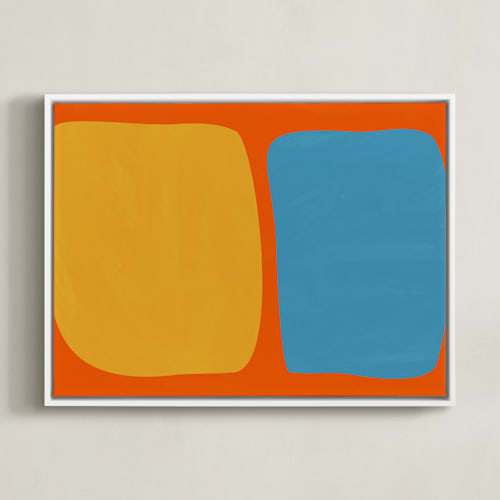 This is a mod orange art with standard by Beth Vassalo called echo in color