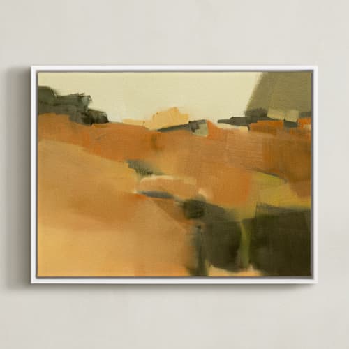 This is a ocher art with standard by Ashley Armistead called strata