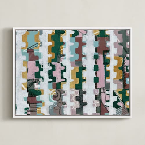 This is a assembled egg blue art with standard by Bethania Lima called assemblage ii