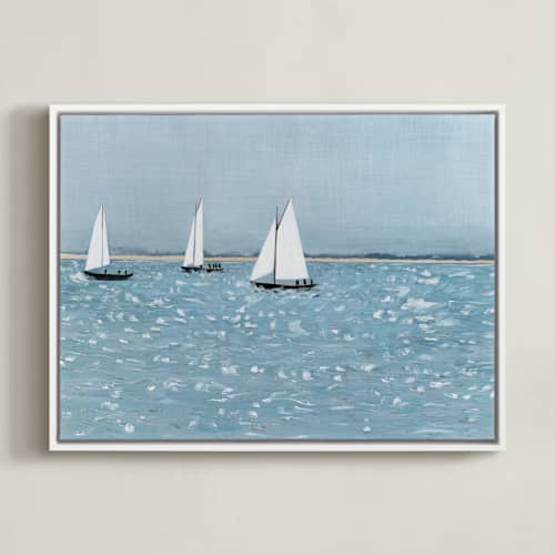 This is a lake art with standard by Anna Kasper called sailing club