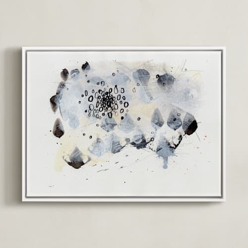 This is a black and white art with standard by Elle Claire called magnetic i