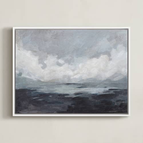 This is a navy art with standard by Lorent and Leif called winter bluff