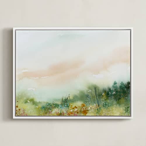 This is a field art with standard by Lindsay Megahed called meadowland
