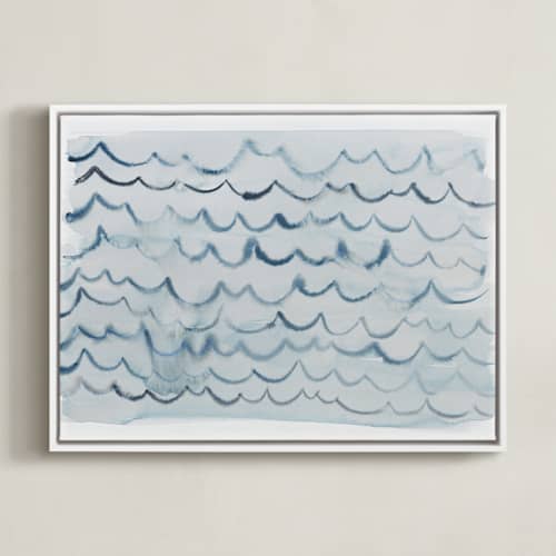 This is a pool blue art with standard by Kelly Witmer called waves
