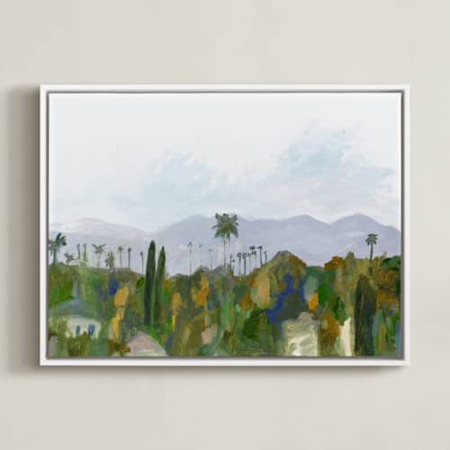 This is a green hills art with standard by Kelly Witmer called los angeles landscape