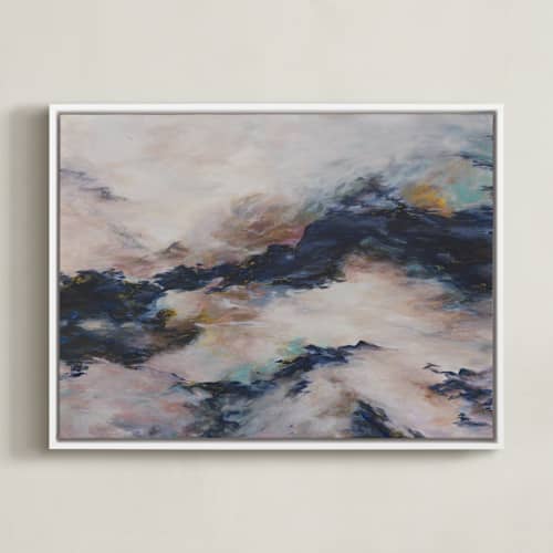 This is a navy art with standard by Candice Buchanan called enough