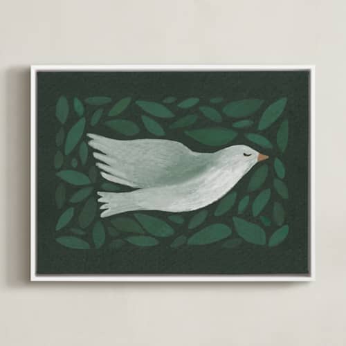 This is a forest art with standard by Amy Kross called peace to you