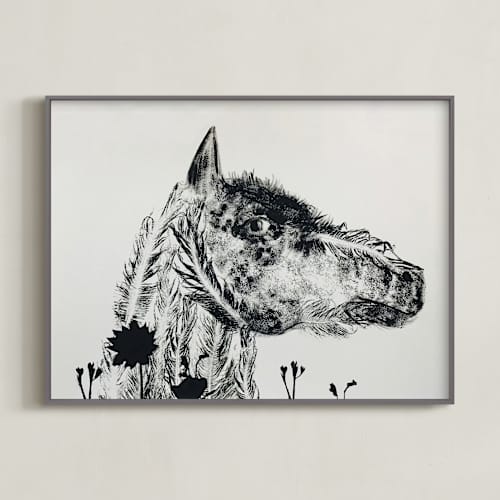 This is a ash art with standard by Holly Hudson called horse