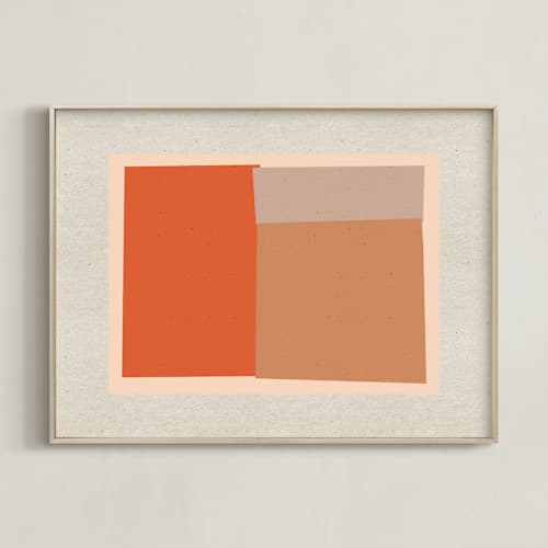 This is a albers orange art with standard by Alain Castoriano called come and stay with me iii