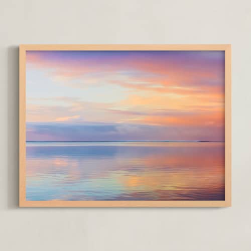 This is a sunrise pastels art with standard by Zemina Zaferakis called across the reef